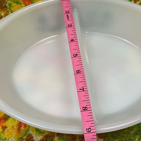 Vintage Glasbake Spring Blossom Divided Casserole Dish - Picture 5 of 7